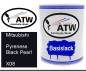 Preview: Mitsubishi, Pyreness Black Pearl, X08: 1L Lackdose, von ATW Autoteile West.